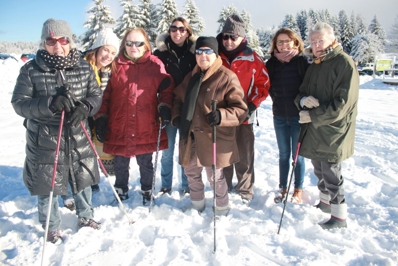 Sortie à la neige du jeudi 20 décembre avec des résidents du PASA